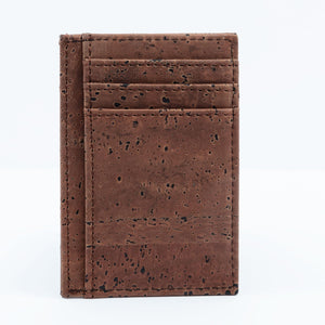 Cork Minimalist Wallet Front Pocket Thin Card Holder Brown - Cork by Design