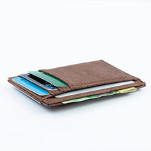 Load image into Gallery viewer, Cork Minimalist Wallet Front Pocket Thin Card Holder Brown - Cork by Design
