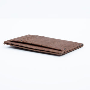 Cork Minimalist Wallet Front Pocket Thin Card Holder Brown - Cork by Design