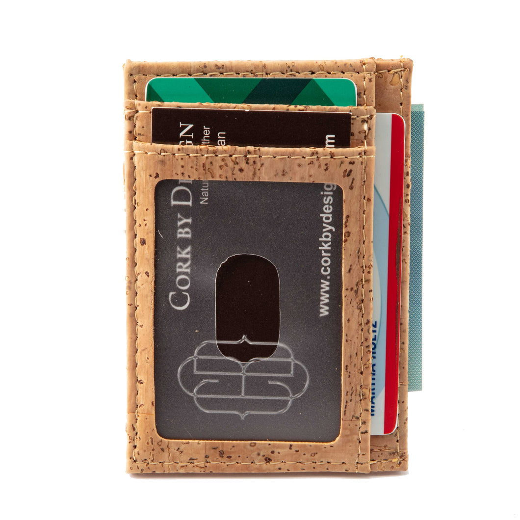 Cork Minimalist Wallet Front Pocket Thin Card Holder