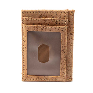 Cork Minimalist Wallet Front Pocket Thin Card Holder