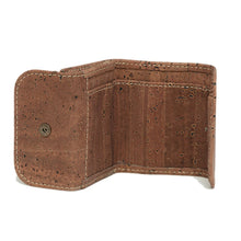 Load image into Gallery viewer, Cork Coin Money Holder Compact Wallet Brown Cork by Design
