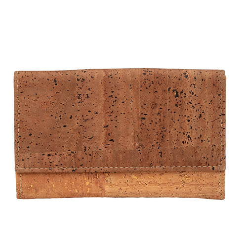 Cork Wallet Large Brown Natural - Cork by Design