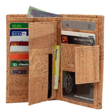 Load image into Gallery viewer, Cork Wallet Large Brown Natural - Cork by Design
