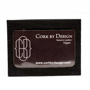 Cork Minimalist Wallet Front Pocket Thin Card Holder Vegan Gift