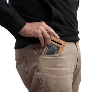 Cork Minimalist Wallet Front Pocket Thin Card Holder - Cork by Design