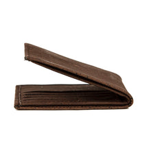 Load image into Gallery viewer, Slim Bi-Fold Brown Cork Wallet - Cork by Design
