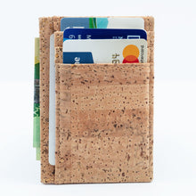 Load image into Gallery viewer, Cork Minimalist Wallet Front Pocket Thin Card Holder - Cork by Design
