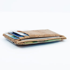 Cork Minimalist Wallet Front Pocket Thin Card Holder - Cork by Design